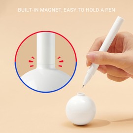 Kaco Lollipop Gel Pens Desktop Pen with Black Ink, 0.5mm Fine Point, Funny Pen (Blue)