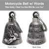 Dream Apparel Motorcycle Bell Guardian Angel Drive Away Gremlin, Biker