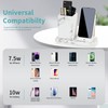 LADSTAG Pen Holder Desk Organiser with Inductive Charging Station (Marble)