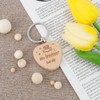 Nurplexl Wooden Keyring Gift for Mum, Gift For Dad, Gift