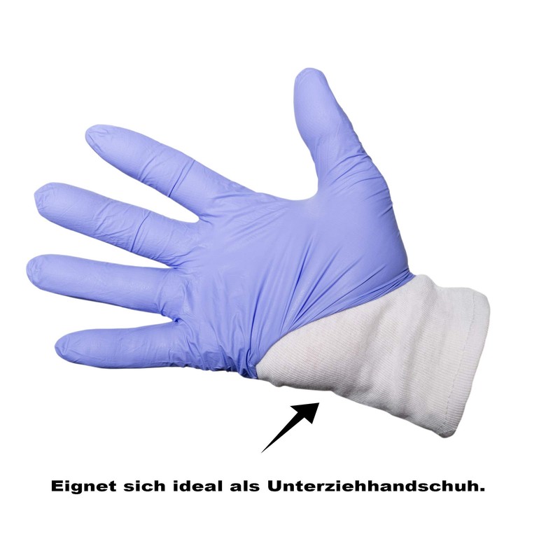 Jah 826 Oekotex Cotton Gloves, 12 Pairs, Light, Natural, Size