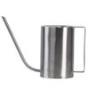 Esschert Design Modern Style Cylinder Watering Can, Stainless Steel
