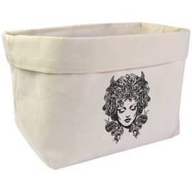 Large 'Patterned Hair' Canvas Organiser/Storage Bag (OR00028281)
