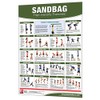 Productive Fitness Sandbag Poster Home Gym Workout Area Warmups Laminated