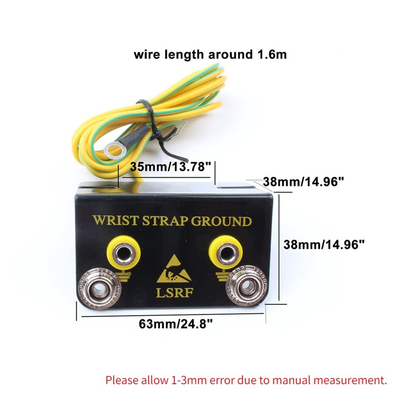 L Shaped Antistatic Ring Earth Connector 3 Hole Antistatic Earthing
