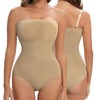 Lenashape - Body sin tirantes para mujer, diseño triangular con