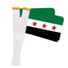 25 Packs Small Old Syria Flags on Handheld Stick，Miniature Old