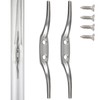 NQ Flag Pole Cleat Hook -6 Inch Zinc Alloy Blind