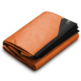 Arcturus XL Survival Tarp - Insulated Reflective Thermal Camping Tarp - 8.5' x 12' (Orange)