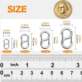 4Pcs Stainless Steel Double Opening Shortener Clasps Set for Necklace Extender or Bracelet Clasps and Closures, Shortening and Connecting, Jewelry Closure and Connector Clips