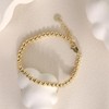 Aoliantty Bracelet, Copper,14K Golden Plated,Bead,7.6 inches(19.3cm)