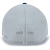 Pacific Headwear Standard Trucker Pacflex Cap, Silver/Navy Small
