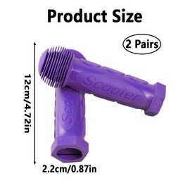 2 Pairs Micro Scooter Handles Grips Rubber Micro Scooter Handles Non-Slip Replacement Scooter Handle Grips for Small Bikes Scooters Trolleys Balance Bikes and Tricycles