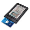Lincoln Navigator Black Carbon Fiber Leather Wallet RFID Block Card