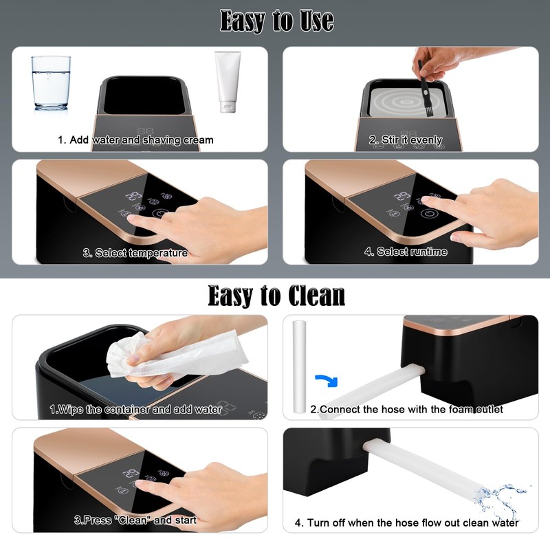 Professional Hot Lather Machine for Barbers, Shaving Cream Warmer with