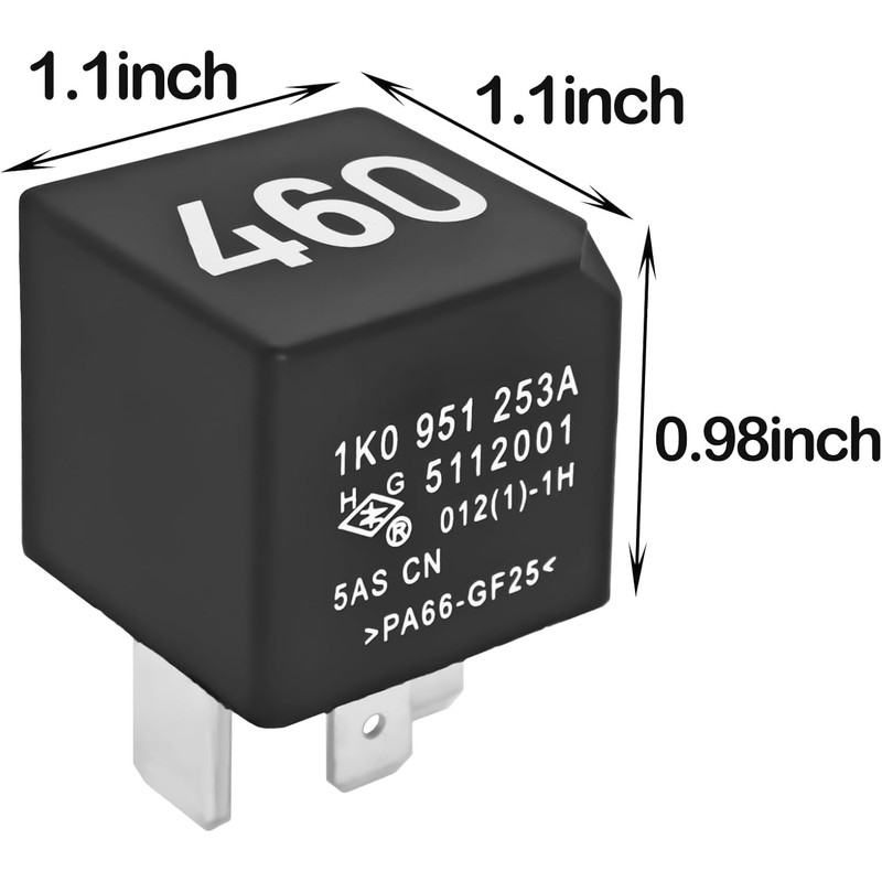 ECU Relay of Automotive Performance 1K0951253a #460 12V 30A 4Pins