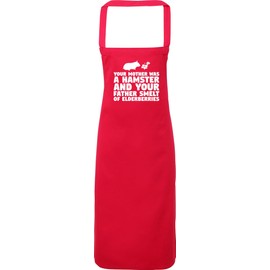 Hippowarehouse Your mother was a hamster, and your father smelt of elderberries Apron kitchen cooking painting DIY onesize adult