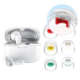 diofit/JBL Tune 130NC Eartips & JBL Tune 230NC Eartips Compatible for JBL (Multi-Flange) (Clear)