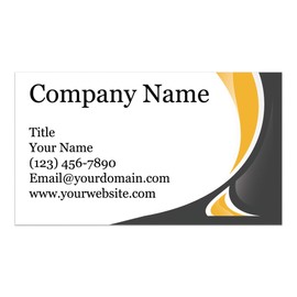 Custom Printed Business Cards - Thick Sturdy Stock - 3.5" x 2" - 100% Made in the U.S.A. (Iron Ore, 100)