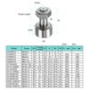 sourcing map Cam Follower Track Runner Bearings CF10/KRV22 X Needle