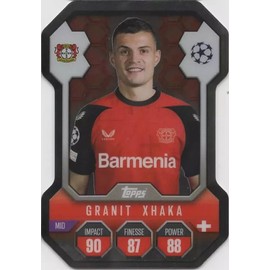 Match Attax 2024 2025 Granit Xhaka Chrome Pro Elite Trading Card