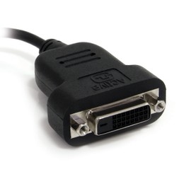 StarTech.com Mini DisplayPort to DVI Adapter - Active Mini DisplayPort to DVI-D Adapter Converter - 1080p Video - mDP or Thunderbolt 1/2 Mac/PC to DVI Monitor Dongle, mDP to DVI Single-Link (MDP2DVIS)