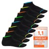Footstar 8 Pairs of Neon Glow, Flash or Classic Mix