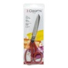 3 Claveles 8" Sastresa Scissors, Nickel, Carbon Steel, Red, 20cm