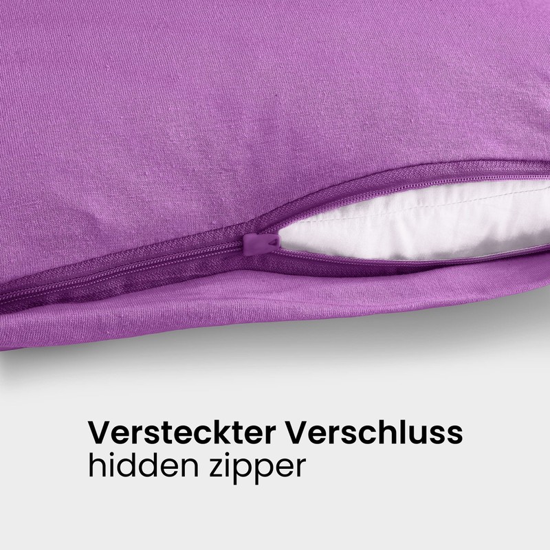 BaSaTex Double Pack Cotton Renforcé Cushion Cover 40 x 60