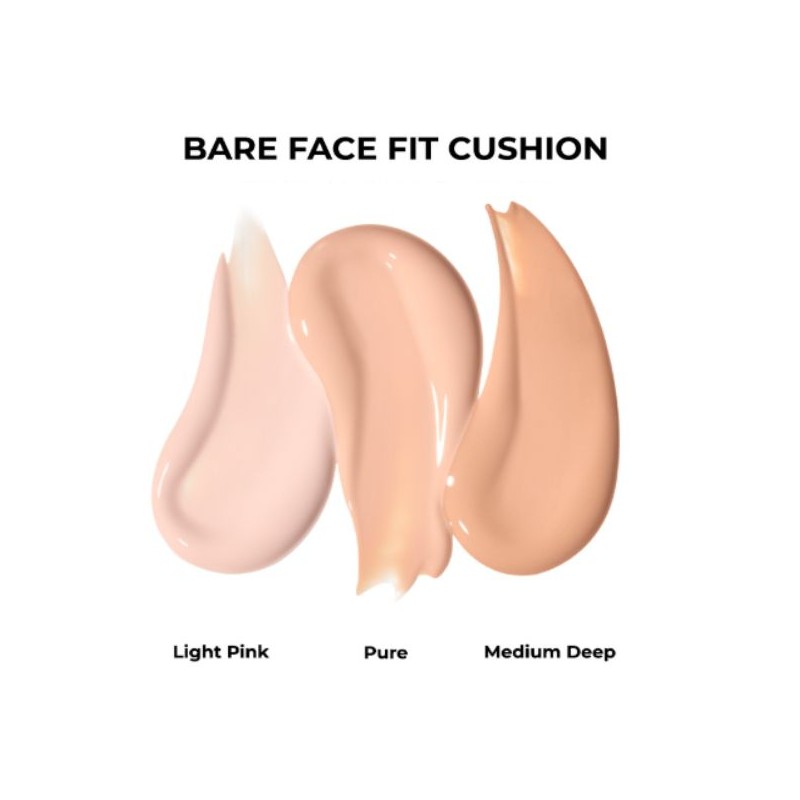 A.CHI Bare Face Fit Cushion 14g*2ea, Color:#03 Medium Deep