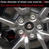 Gebildet 22Pieces Wheel Nut Cap 21mm, Wheel Bolt Nut Caps