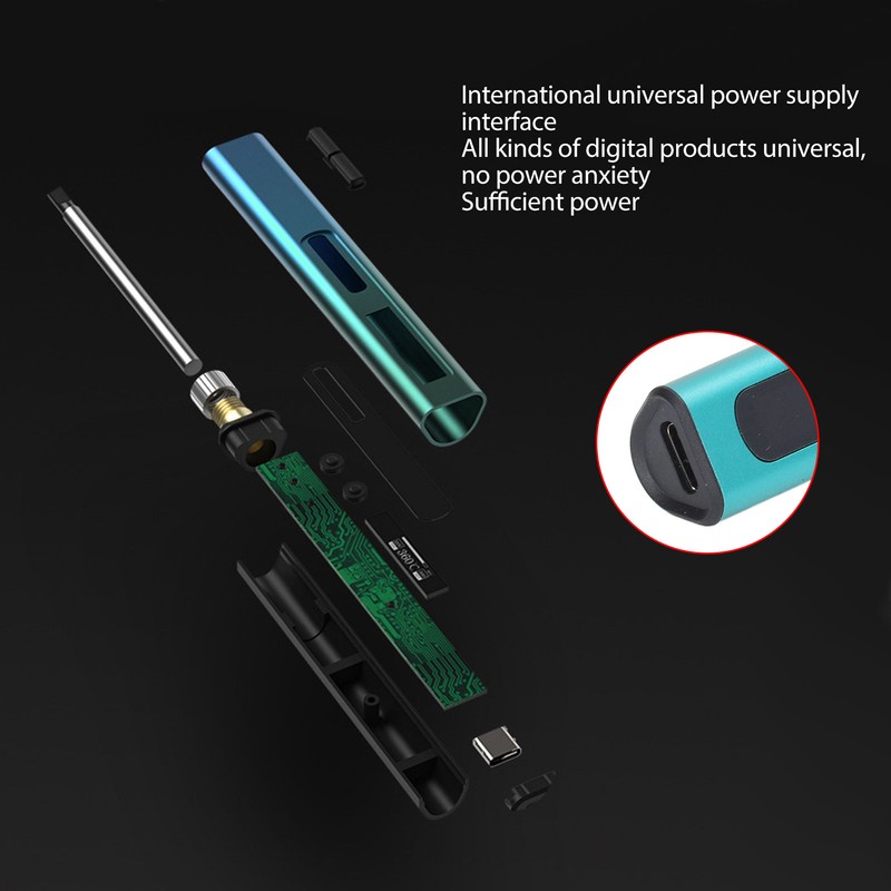 Electric Soldering Iron Pen Cordless Intelligent Portable Digital Display USB