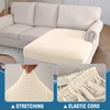 H.VERSAILTEX Sectional Couch Covers 1 Piece Chaise Slipcover L Shape