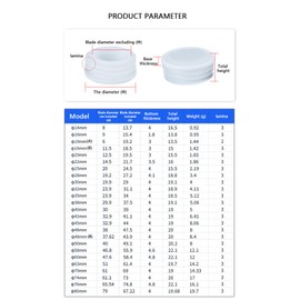 20mm White Plastic Plugs, Round Tube Covers, Inner End Caps for Chairs Desks Tables Foot Furniture Pipe, 20 Pcs