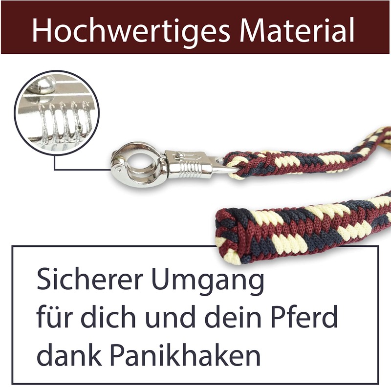 Lead Rope Horse Tie Rope for Horses with Sturdy Panic