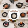Portacucchiai in Ceramica Nera, Appoggia da Cucina per Cucchiai E