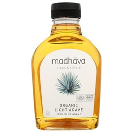 Madhava Naturally Sweet Agave edulcorante orgánico azul bajo, luz dorada, 23,5 onzas