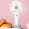 White Donut Shaped Small Fan Portable LED Night Light with