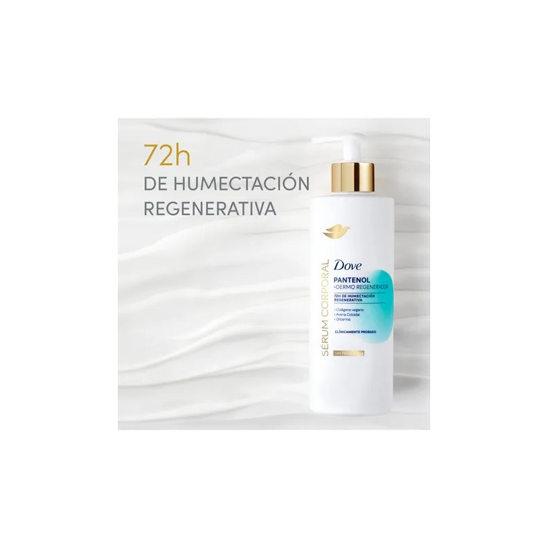 DOVE Sérum Corporal Pantenol + Dermo Regenerador, para piel sensible,