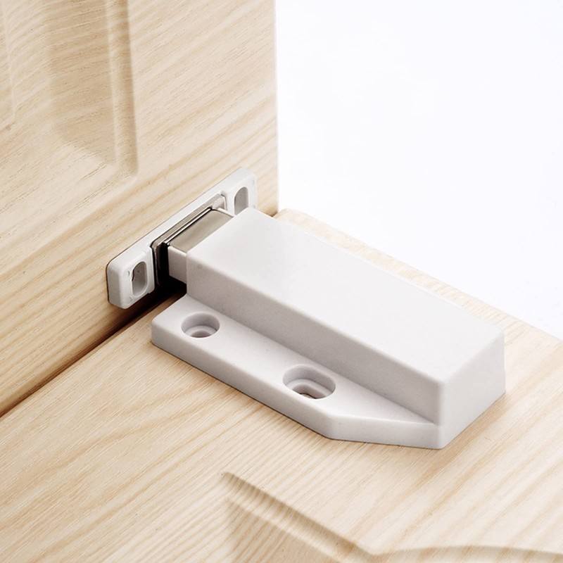HOJLKLD Magnetic Push Latch, 2 Pack Heavy Duty Push to