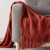 BOURINA Throw Blanket Textured Solid Soft Sofa Couch Cover Decorative