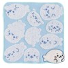 Shirotan Towel Handkerchief, White Batan Applique (Blue) Women's Character Hand