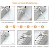 LUCKNIGHT Elastic Shoelaces, 6 Pairs No Tie Elastic Laces for
