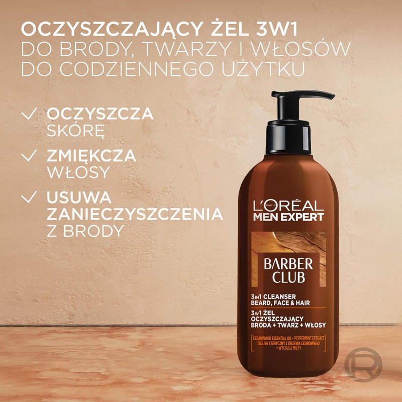 L'ORÉAL Care Men Expert Barber 3-in-1 Wash Gel 250ml