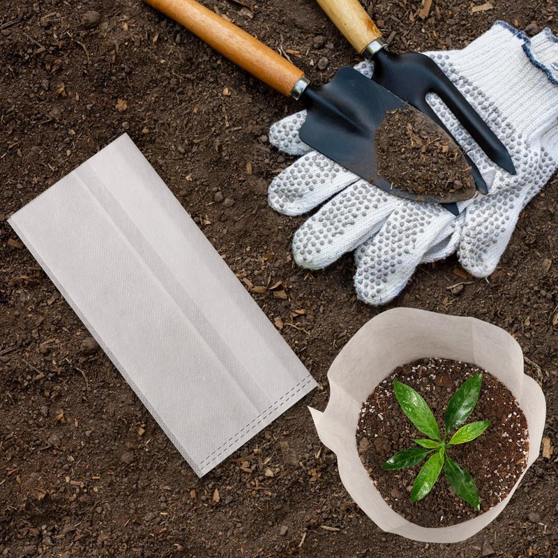 Fabric Grow Bags - 7.9x7.9 inches Breathable Seed Starter Plant