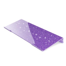 BEEGO Ergonomic Computer Keyboard Stand - Glitter Purple Acrylic Keyboard Riser Tilted Keyboard Holder Keyboard Tray with Purple Non-Slip Strip for Easy Typing at Home School Office Desk Accessories