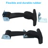 HARSKIYER 4 Pack Elastic Stainless Steel Rubber Hood Catch, Flexible