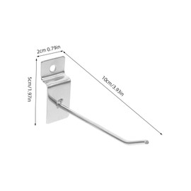 ABOOFAN 20pcs Slatwall Hooks Commercial Grade Retail Store Hook Display Panel for Garage Home Store