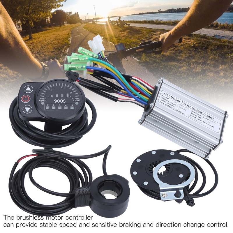 36V/48V 250W Electric Motor Brushless 7A Controller with KT‑900S LED