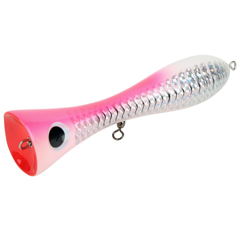 Wooden Large Artificial Popper Fish Lure Topwater Simulation Bait Fishing